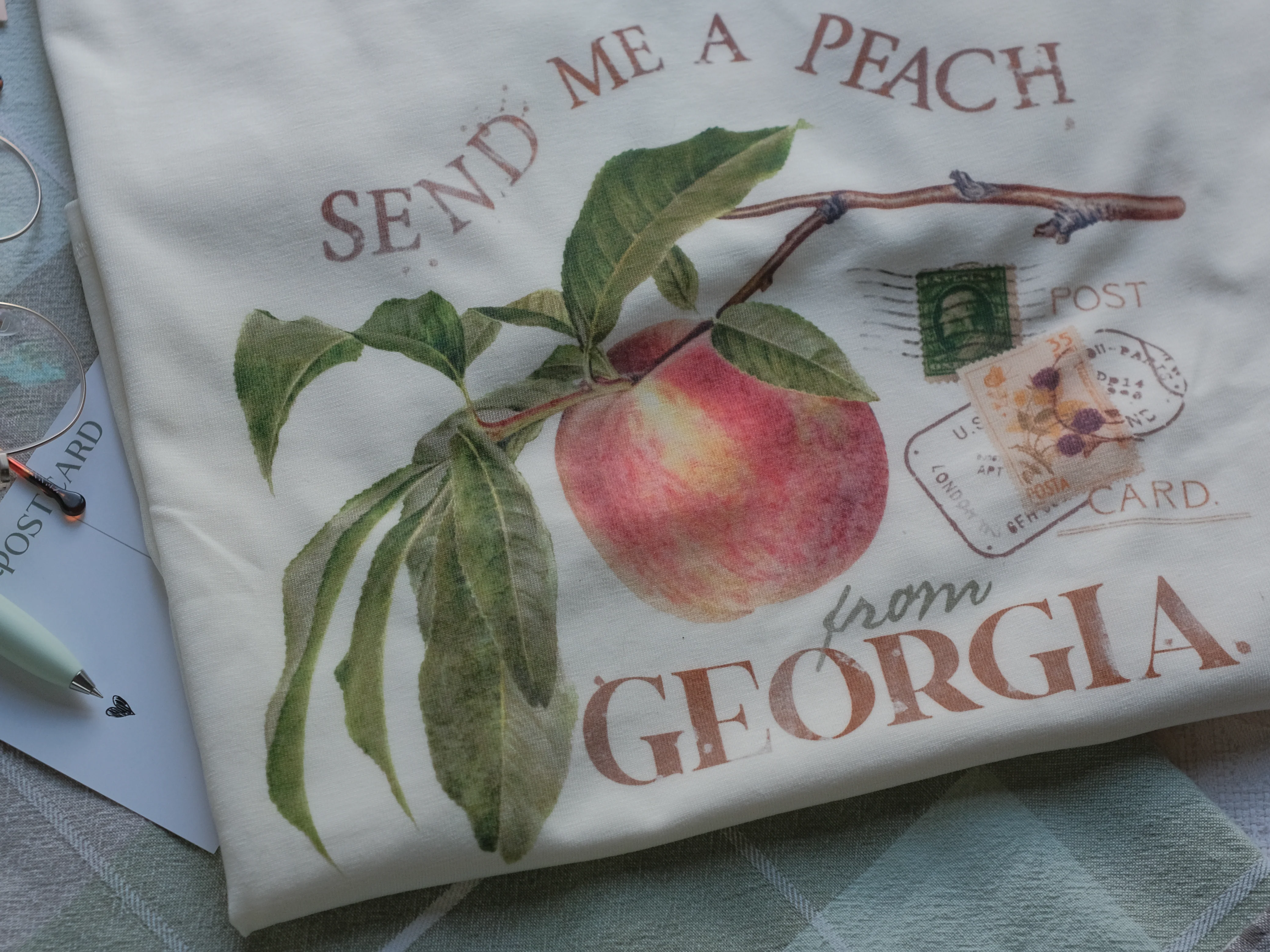A Peach from Georgia // Ringer T-Shirt - Image 2