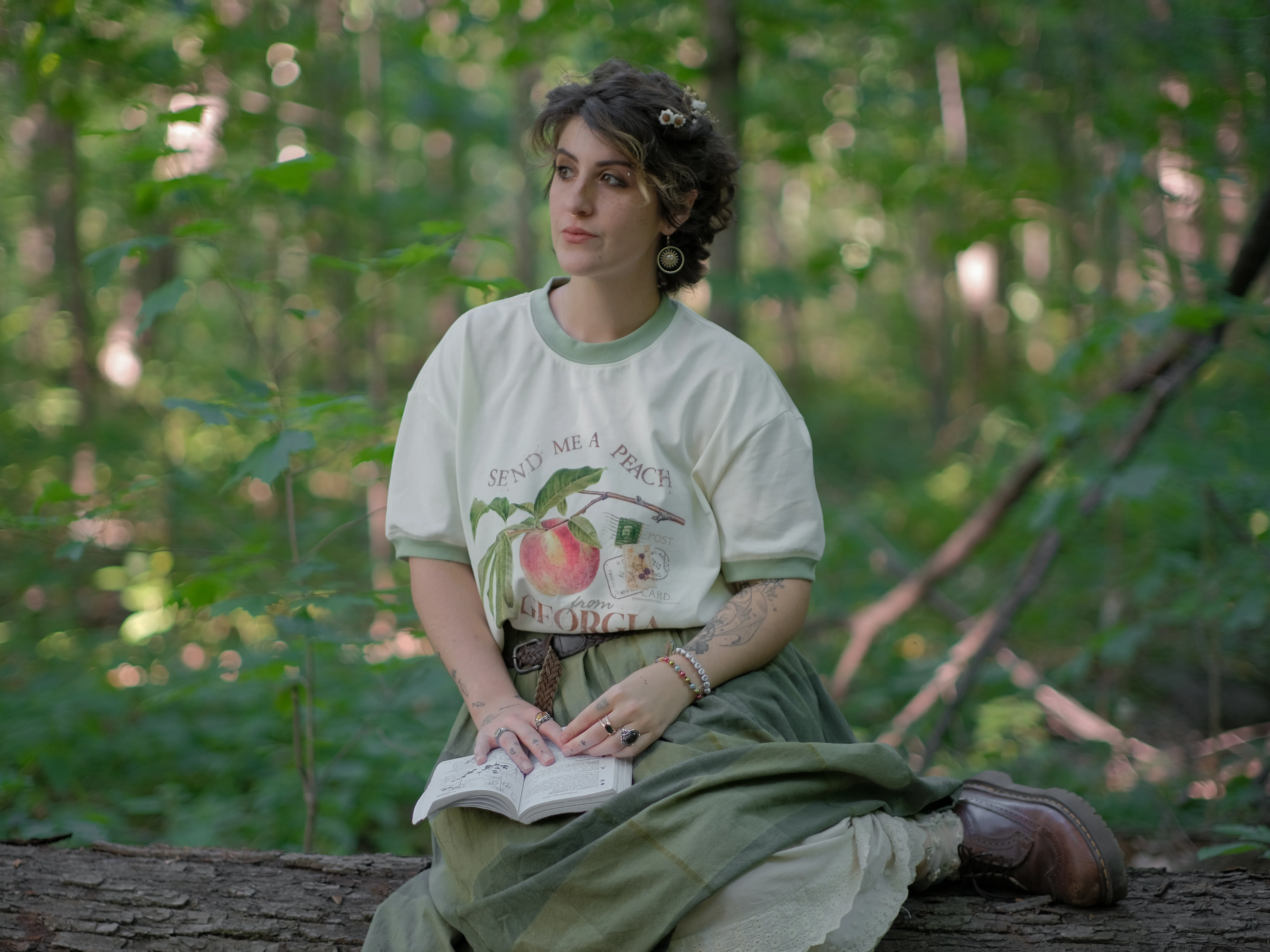 A Peach from Georgia // Ringer T-Shirt - Image 3