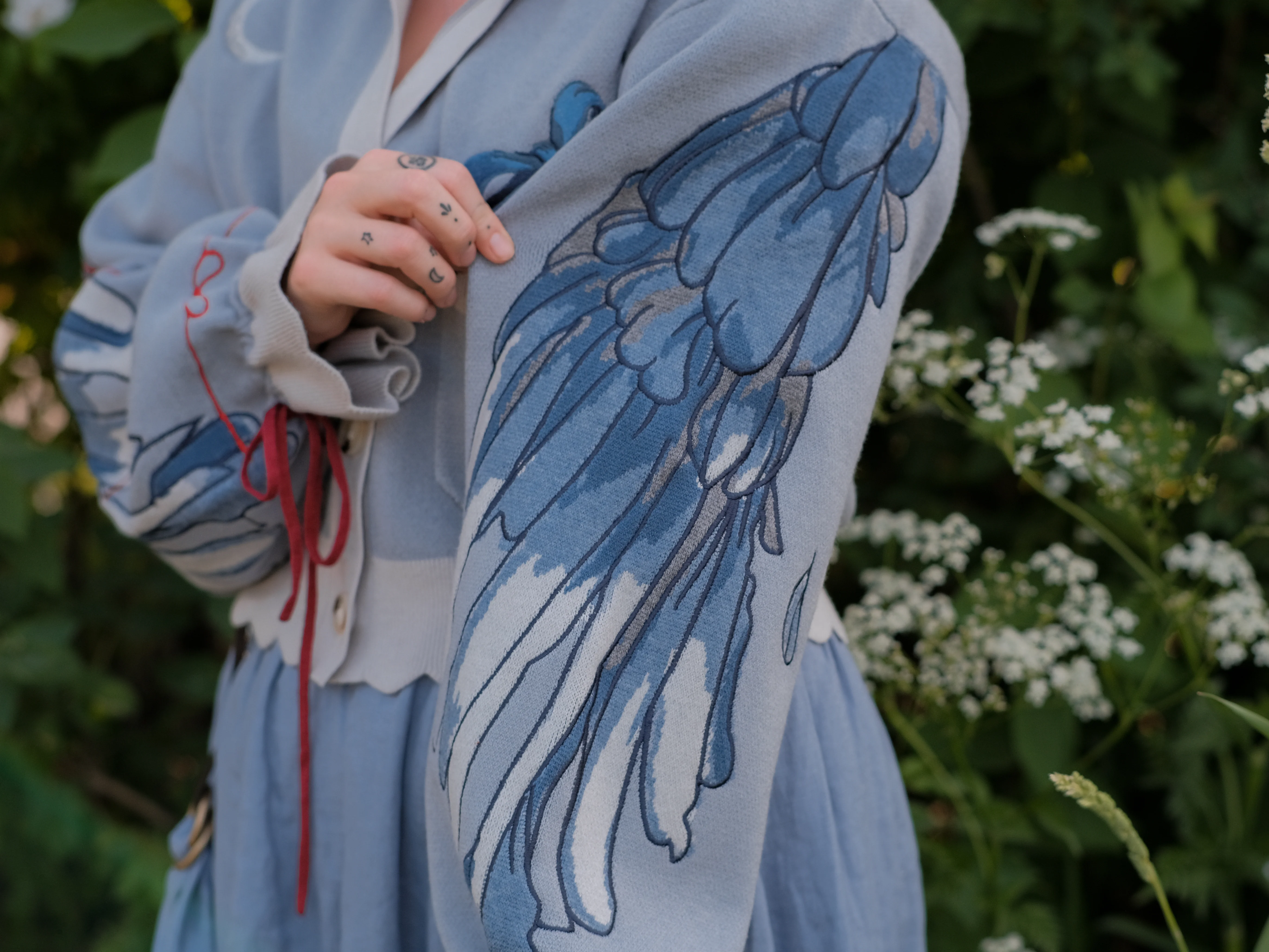 Bluebird's Curse // Embroidered Cardigan - Image 2
