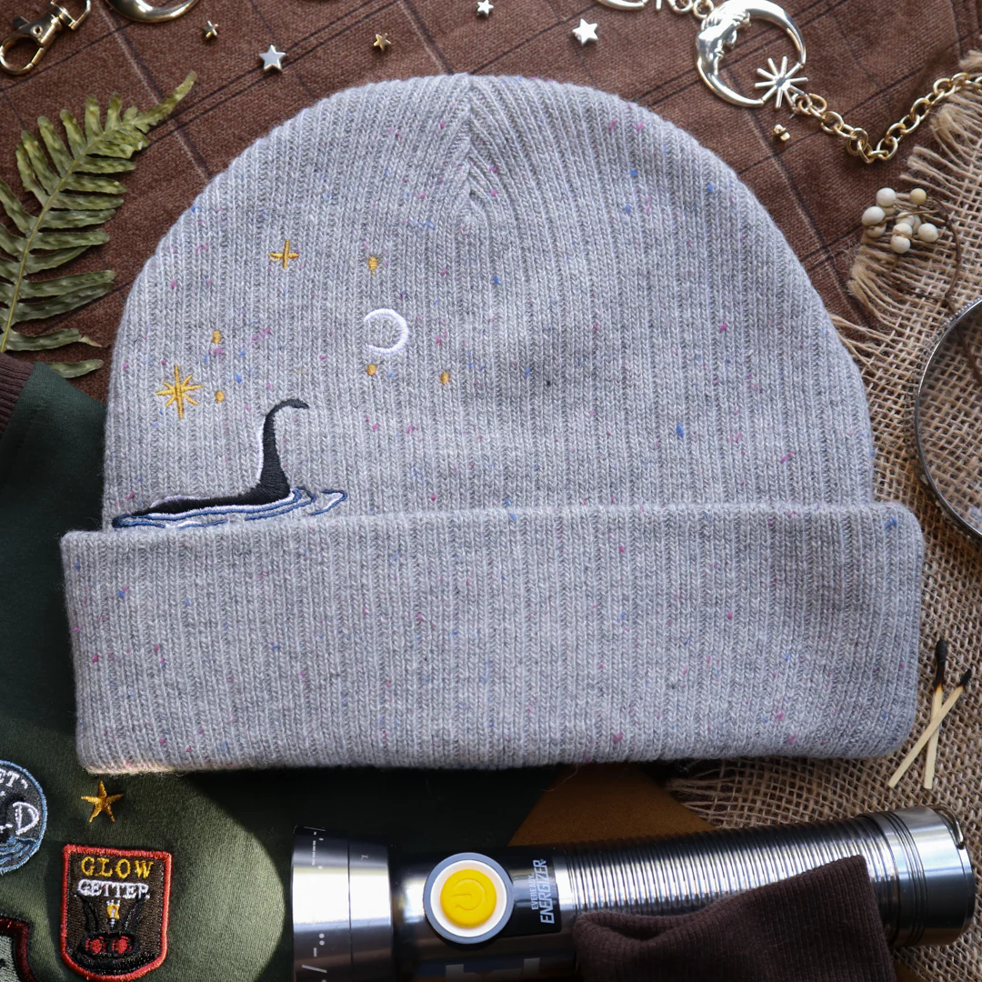 Cozy Cryptid Club // Fog Grey Beanie - Image 4