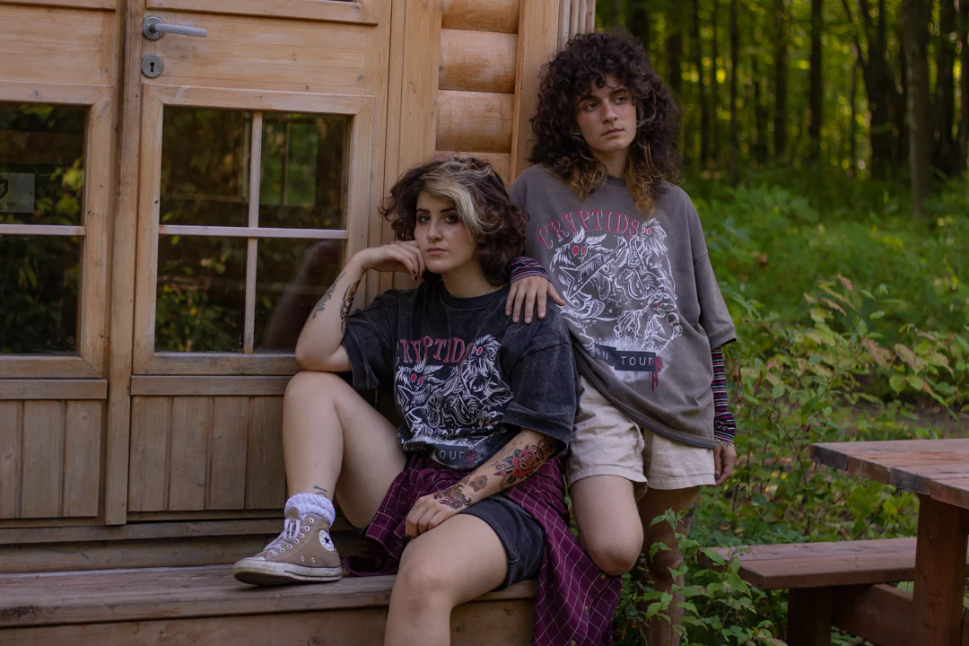 Cryptids on Tour // Vintage Black Wash T-Shirt - Image 6