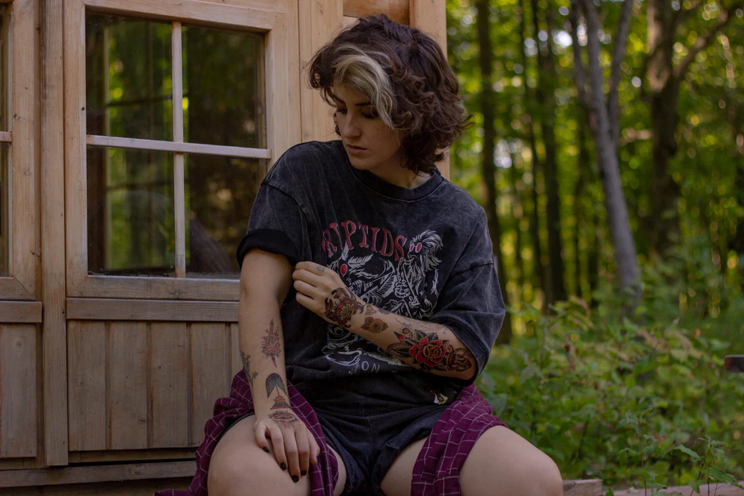 Cryptids on Tour // Vintage Black Wash T-Shirt - Image 9
