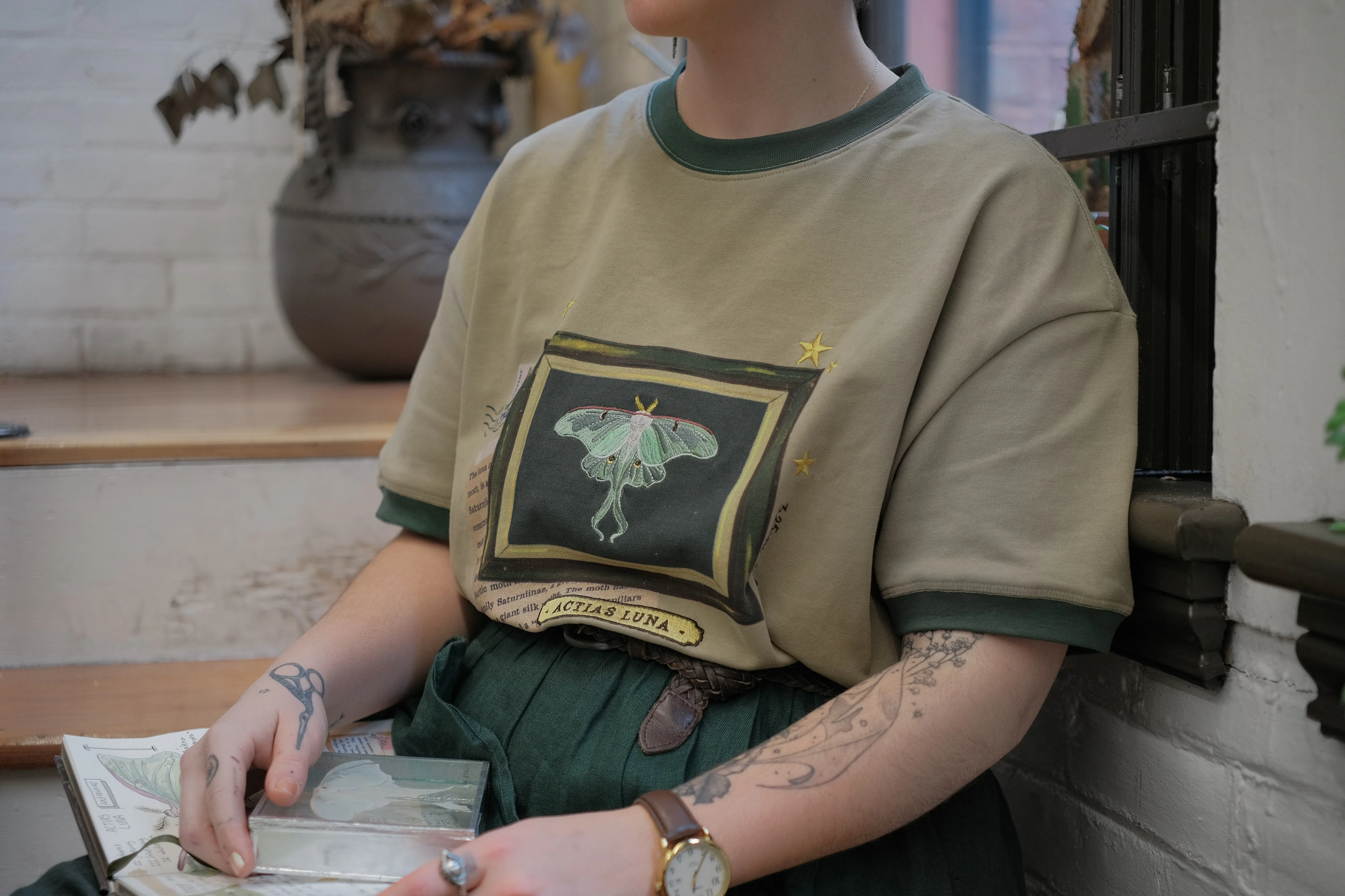 Luna Moth // Framed Specimen Tee (Heavy-weight) - Image 3