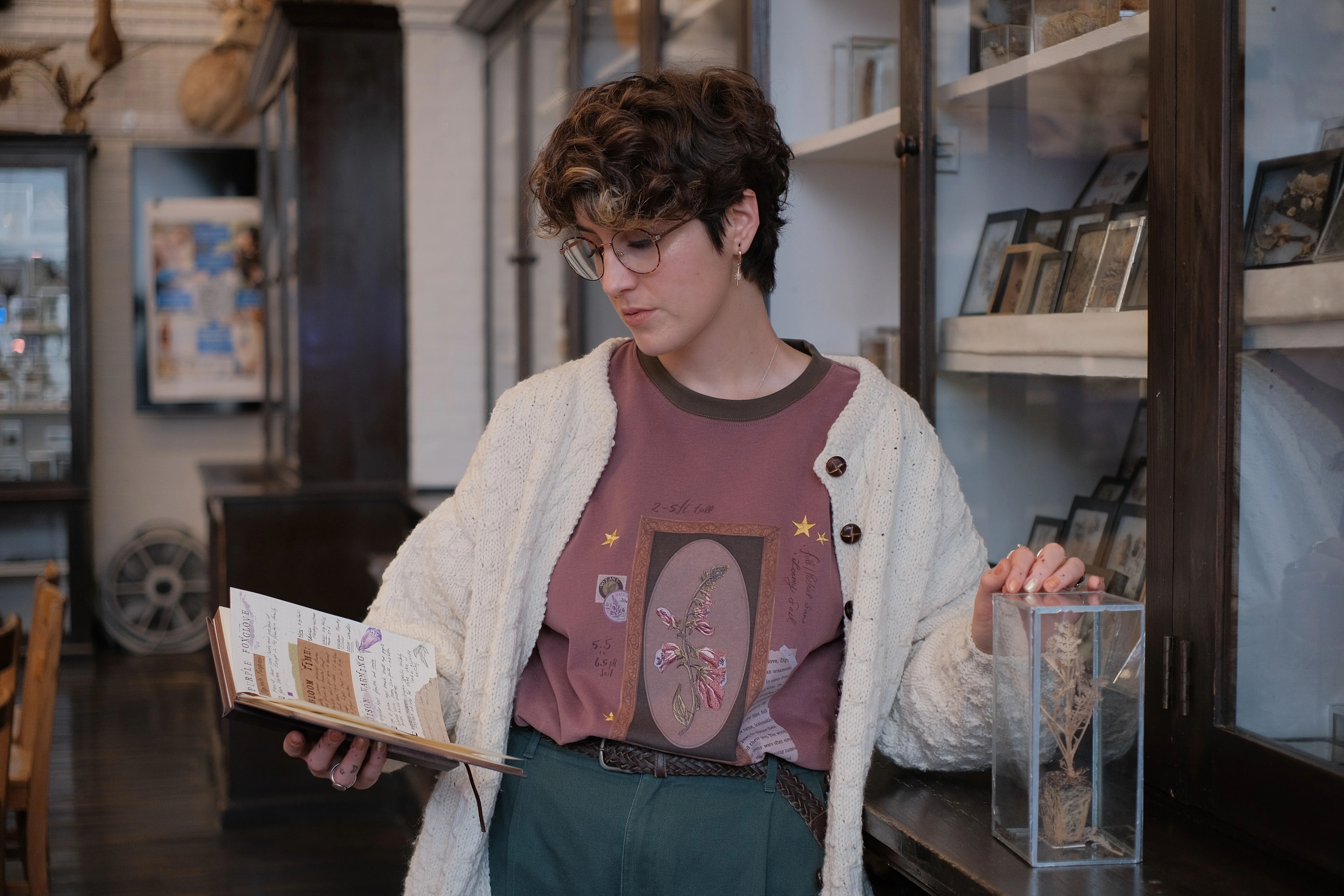 Purple Foxglove // Framed Specimen Tee (Heavy-weight) - Image 4