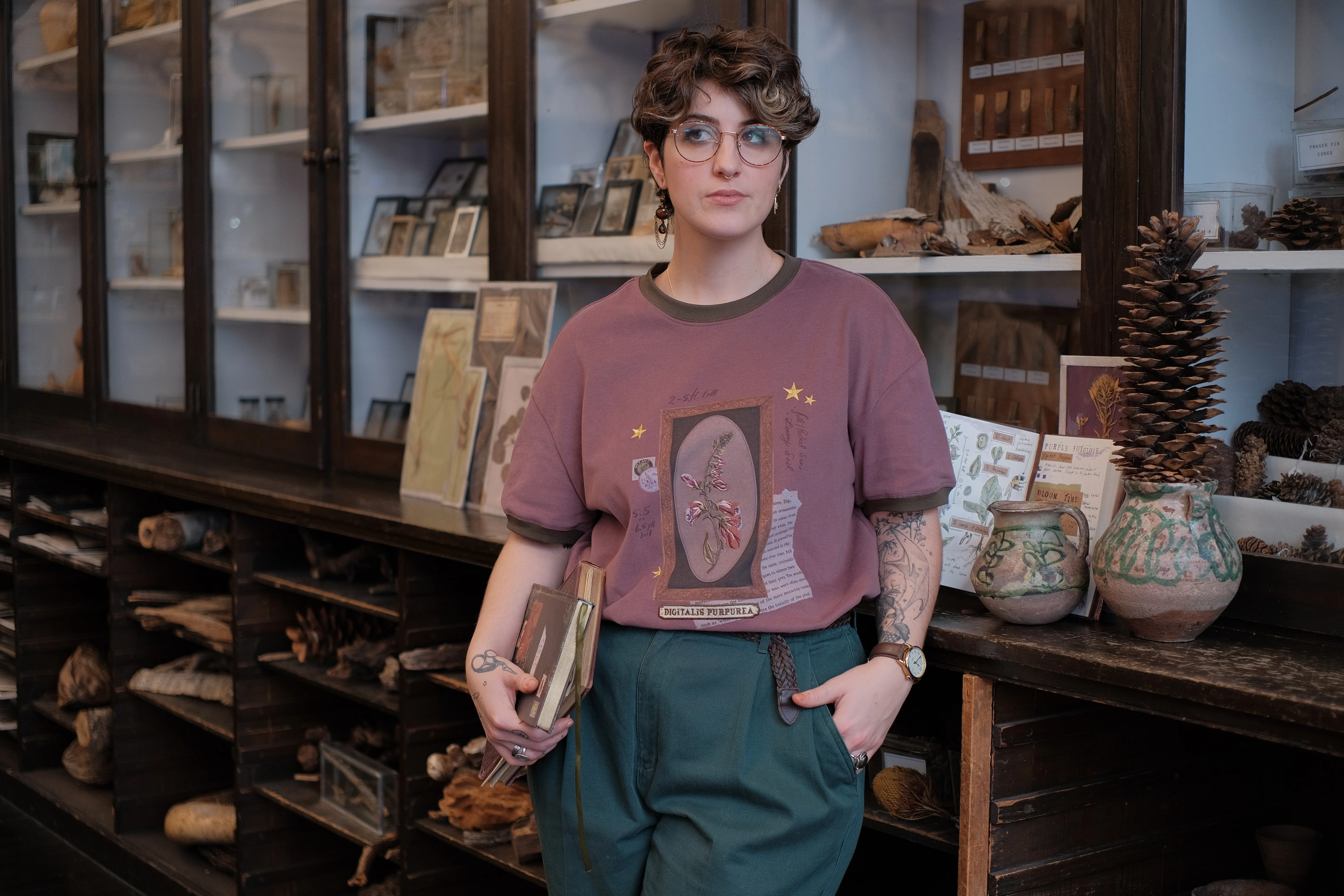 Purple Foxglove // Framed Specimen Tee (Heavy-weight) - Image 8