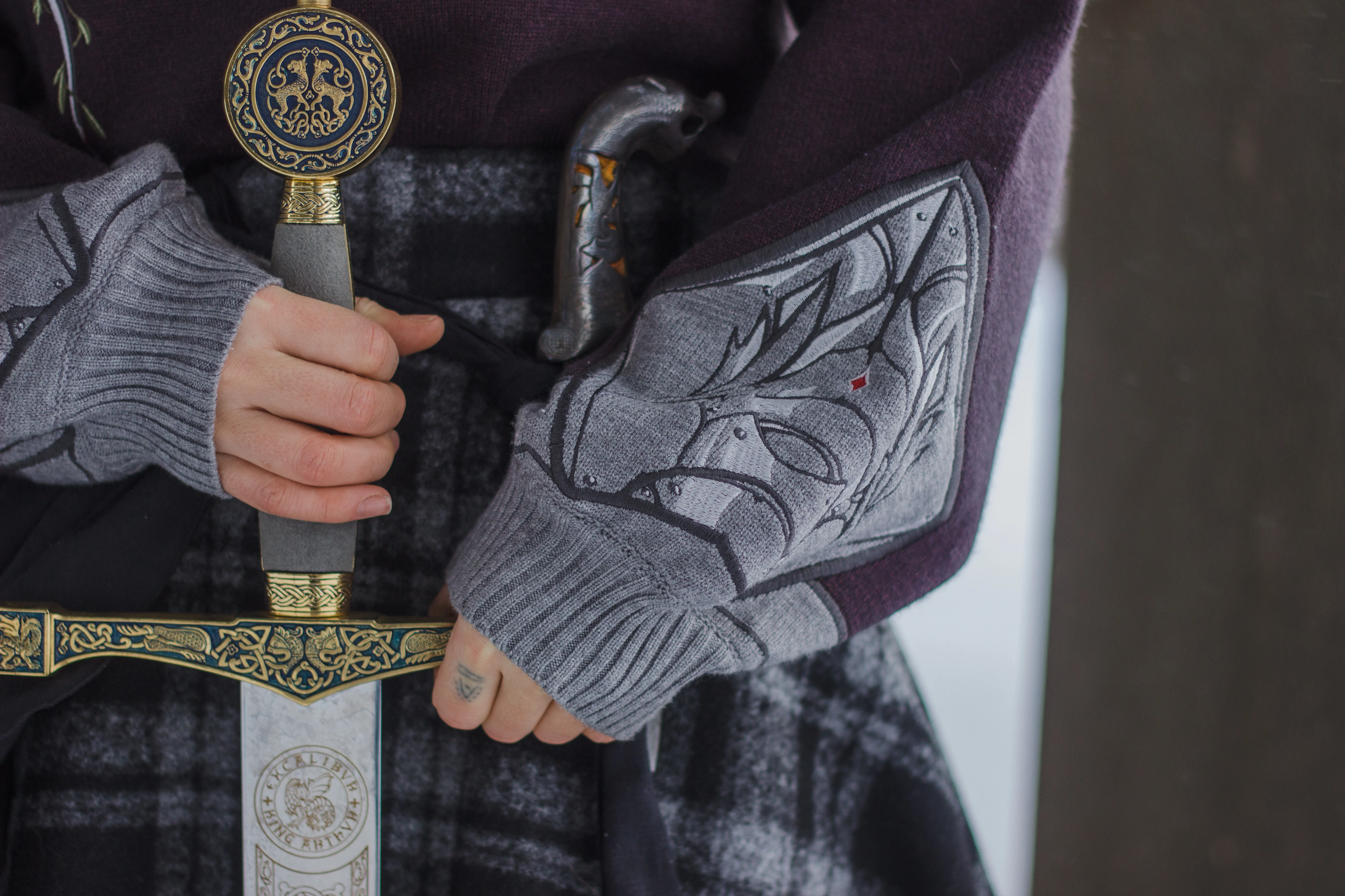 The Grave Knight // Embroidered Crewneck - Image 7