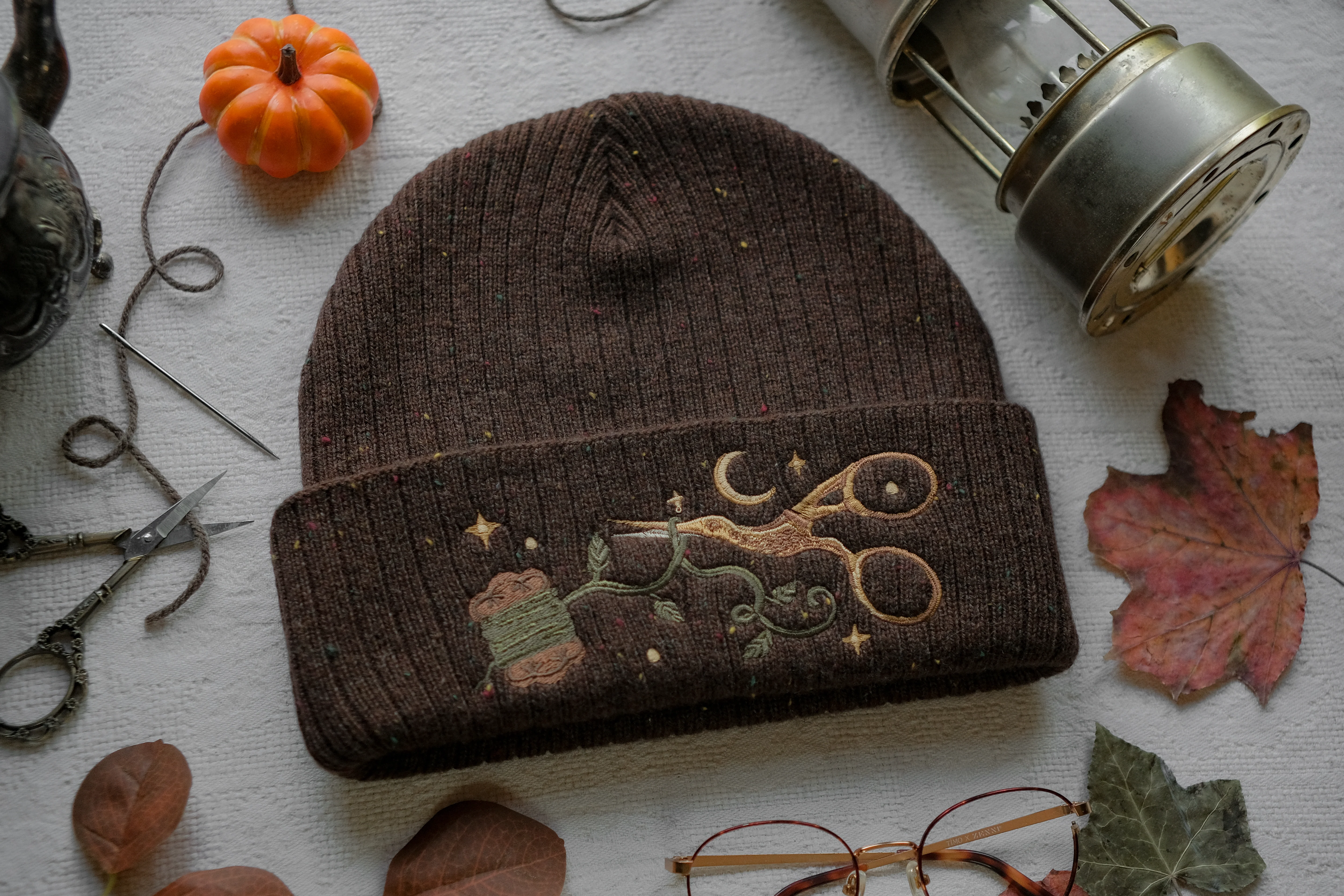 The Witch's Scissors // Oak Knit Beanie - Image 2