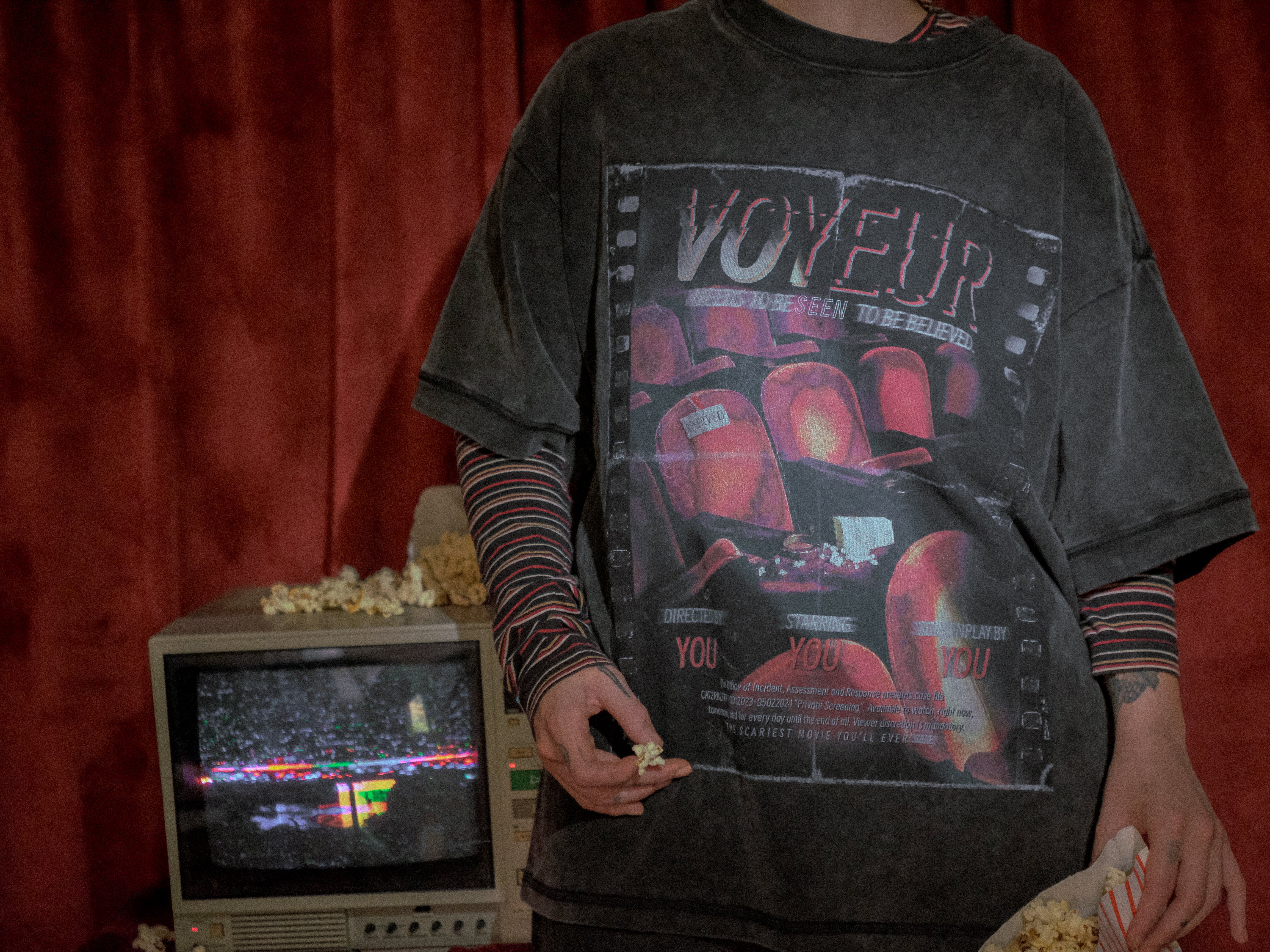 Voyeur // Vintage Black Wash T-Shirt - Image 3